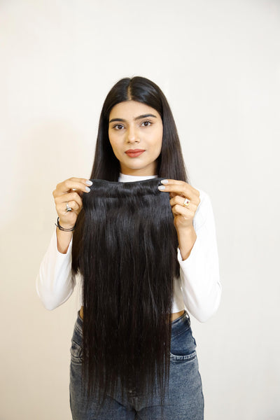 U-Shape Volumizer | Full Coverage Back, Sides & Crown | Remy Human Hair India