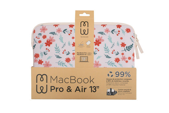 Housse MacBook Pro/Air 13 Basics ²Life Flower Bomb