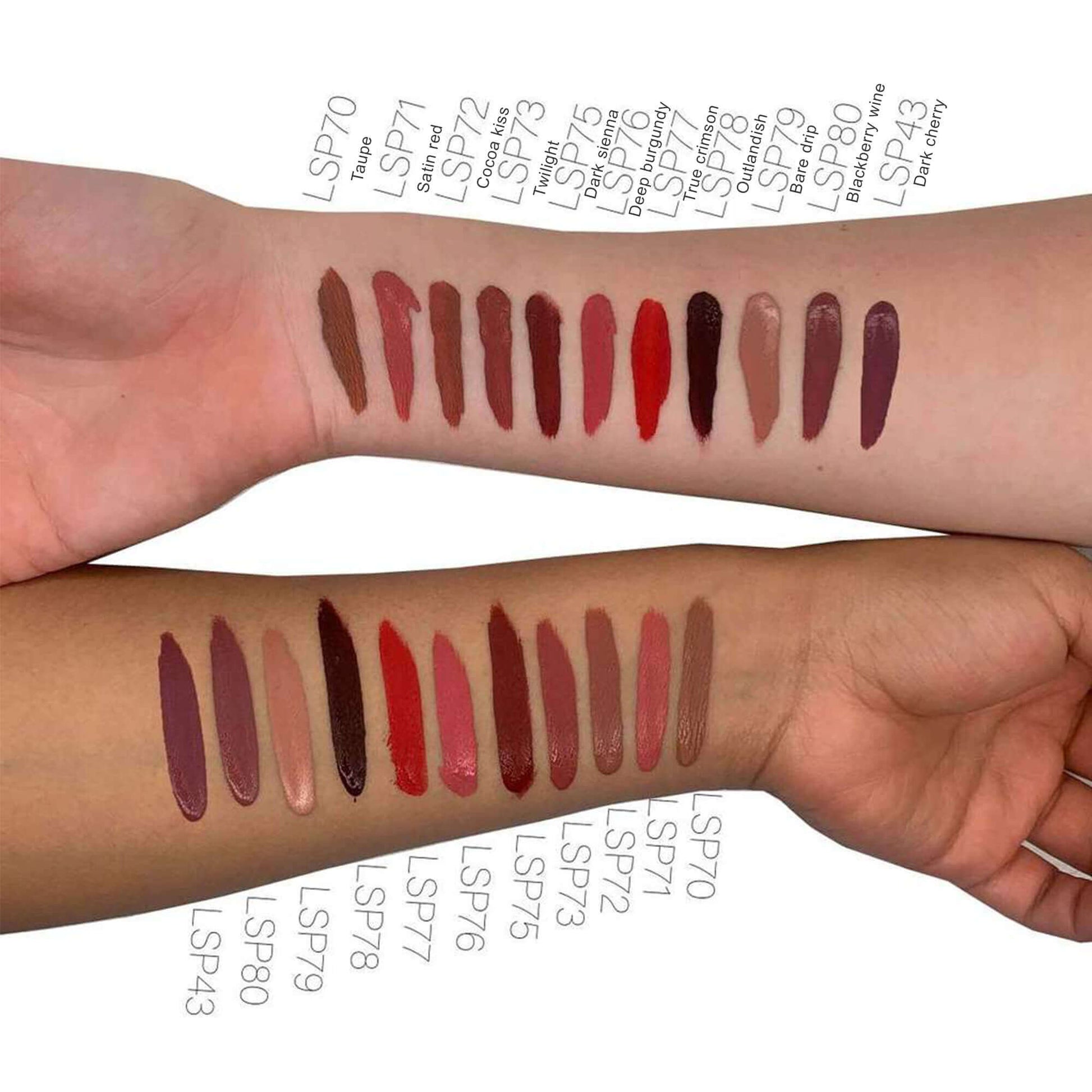 Matte Lip Stain Blackberry Wine - Long-Lasting Velvet Matte Lip Color with Vitamin E | LSP80 | CAD B