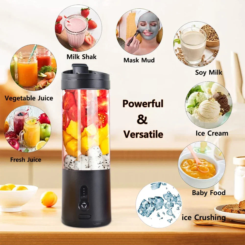 Mini Portable Rechargeable Electric Fruit Juicer Blender OBA