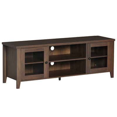 Fireplace TV Stand for 60" TVs with Storage - Coffee