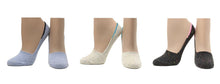 Chaussettes Super Invisibles Sans Couture Coton Écologique - Bleu, Gris, Noir (3 paires)