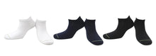 Socquettes Bambou Sans Couture - Blanc, Bleu Marine, Noir (3 paires)