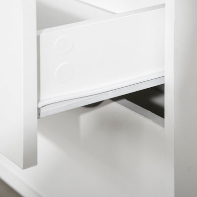 Commode 5 tiroirs Design scandinave Meuble de Rangement Chambre Panneau de Particules 99 x 39 x 101 cm Blanc Aspect chêne Clair