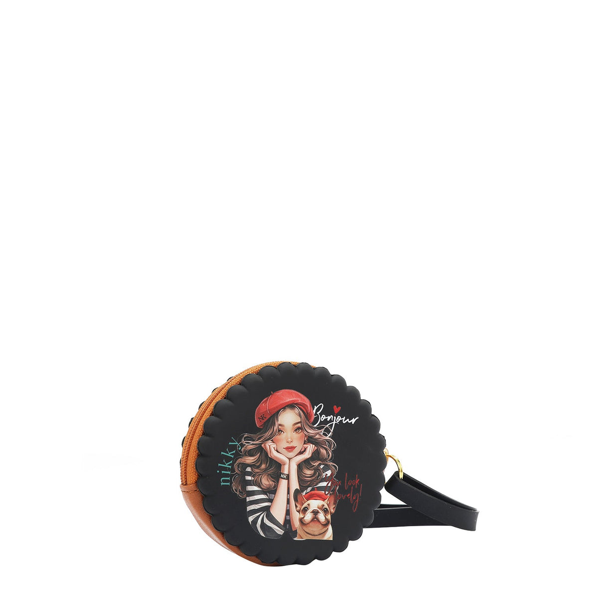 ESTUCHE REDONDO DE SILICONA CON PULSERA (EIFFEL DREAMS NEGRO)