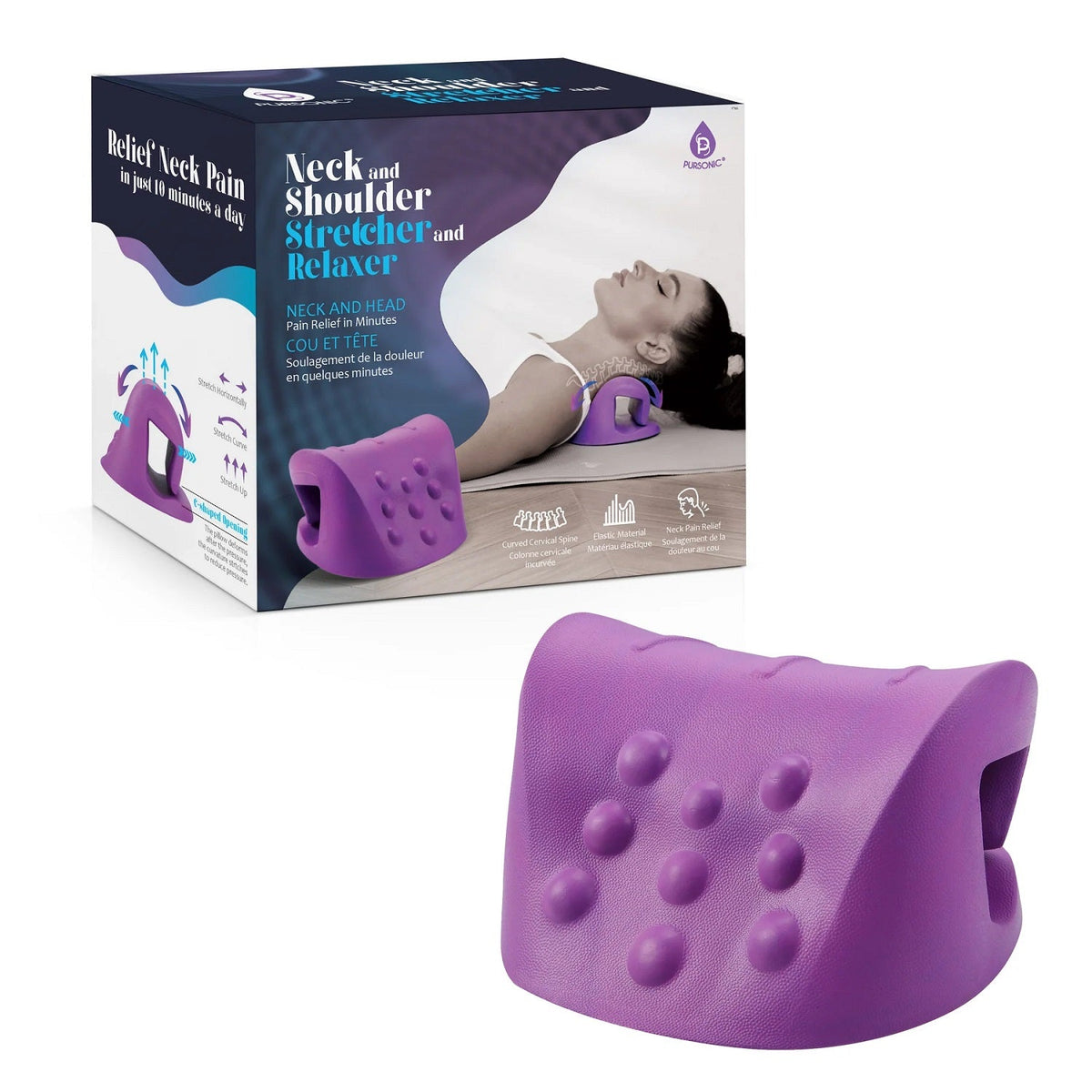 Neck and Shoulder Stretcher and Relaxer Pursonic
