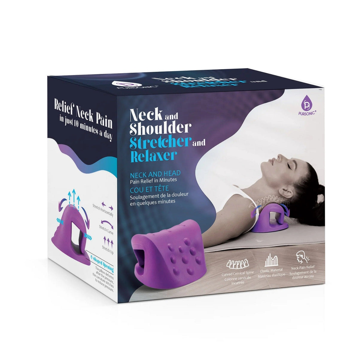 Neck and Shoulder Stretcher and Relaxer Pursonic