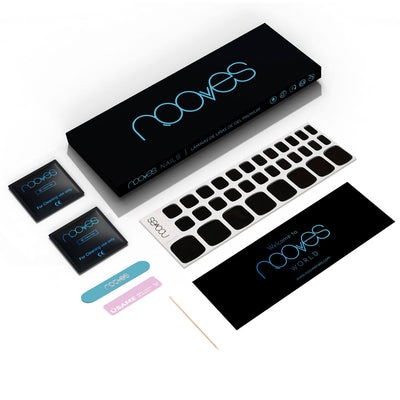 Láminas de Gel Pedi - Noir Onix - Nooves Nails