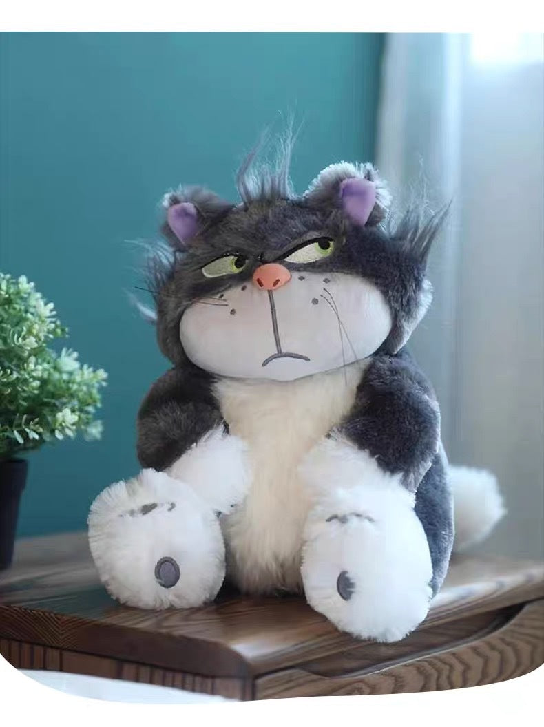 Adorable Lucifer Cat Plush Toy Doll Cuddly Toy Pillow Cat Figurine Sleeping Bedtime Gift for Girls' Birthdays