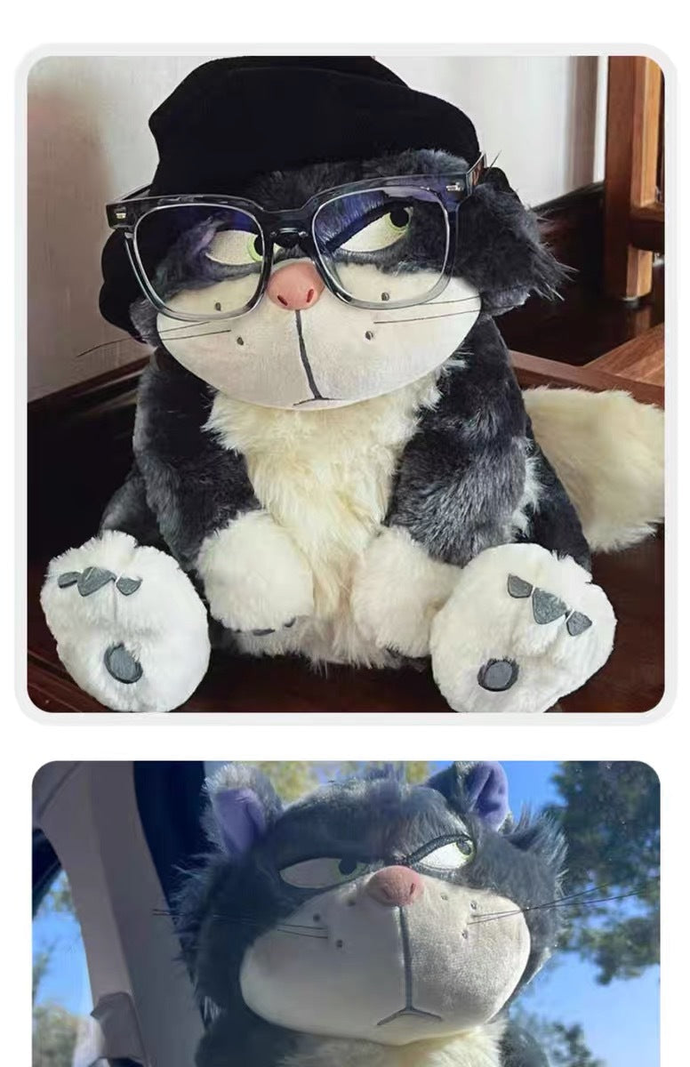 Adorable Lucifer Cat Plush Toy Doll Cuddly Toy Pillow Cat Figurine Sleeping Bedtime Gift for Girls' Birthdays