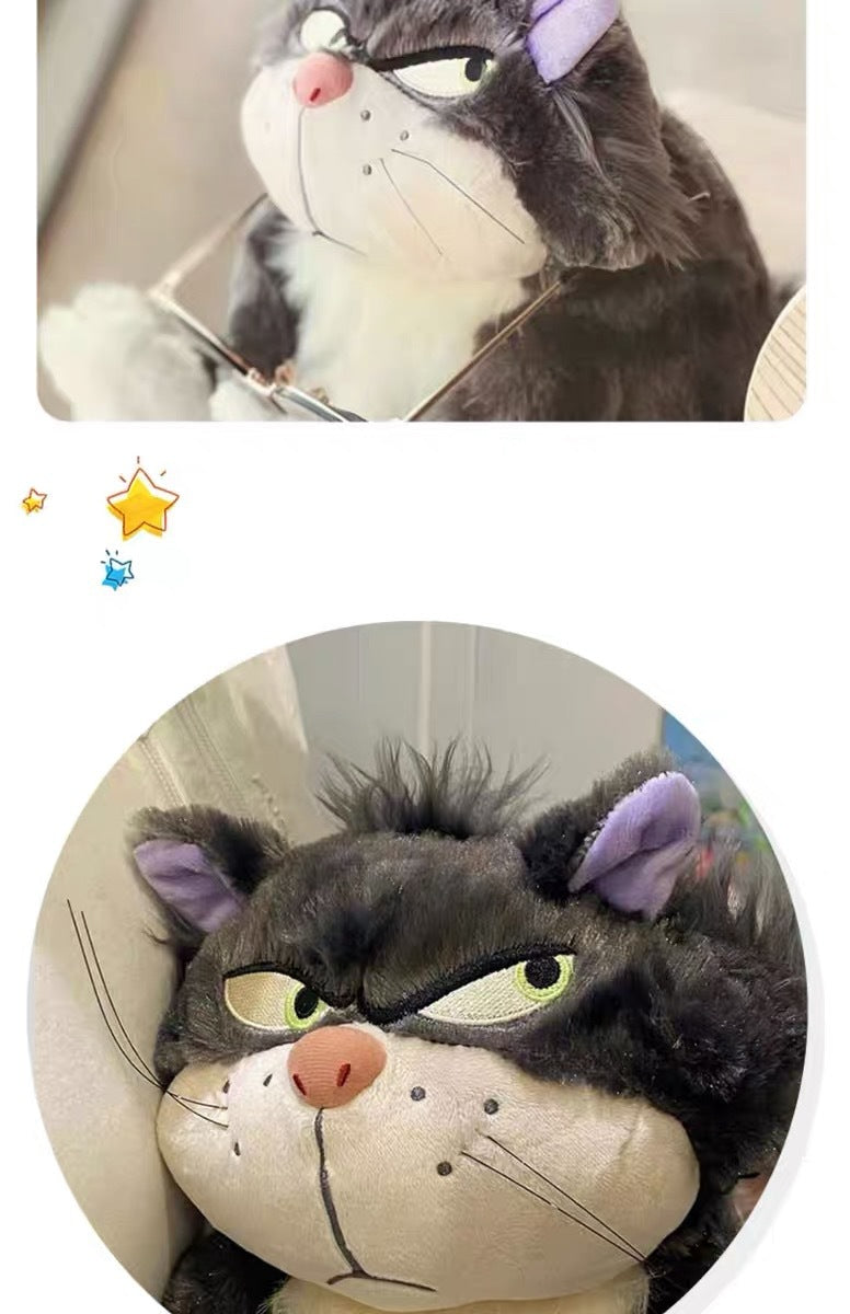 Adorable Lucifer Cat Plush Toy Doll Cuddly Toy Pillow Cat Figurine Sleeping Bedtime Gift for Girls' Birthdays