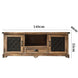 Retro Solid Wood TV Cabinet with Storage LPTB