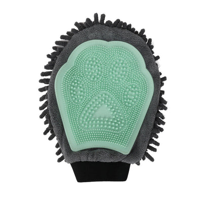 Cross-border Pet Bathing Glove Dog Double-Sided Cleaning Massage Bath Brush Cat Petting Massage Brush Pet Supplies