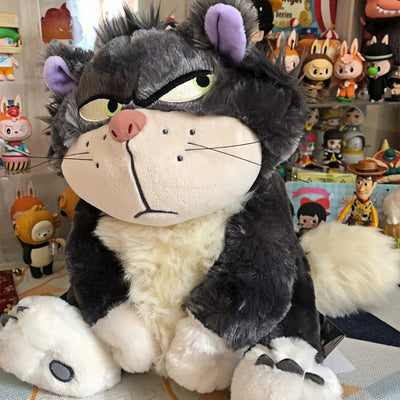Adorable Lucifer Cat Plush Toy Doll Cuddly Toy Pillow Cat Figurine Sleeping Bedtime Gift for Girls' Birthdays