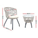 NNEDSZ Outdoor Patio Chair and Table - Grey NNEDSZ