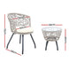 NNEDSZ Outdoor Patio Chair and Table - Grey NNEDSZ