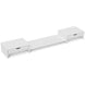 Rehausseur écran PC bureau support d'écran d'ordinateur de 60-116 cm avec 2 tiroirs, longueur et angle réglables Aosom