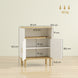 Meuble de salle de bain, meuble de rangement avec 2 portes, compartiment ouvert, étagère réglable, 60x29,5x76,5cm, blanc Aosom