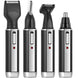 Rechargeable 4-in-1 Micro Hair Trimmer Electric Shaver Black LPO