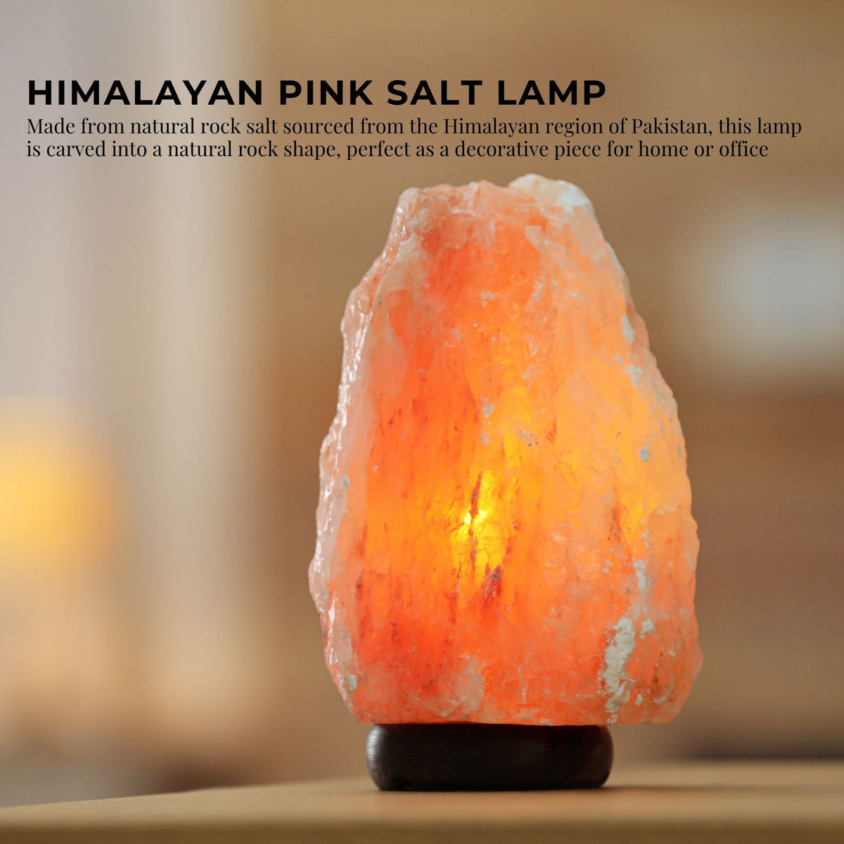 Orku Himalayan Pink Salt Lamp Night Lights in Various Shapes - Hand Carved