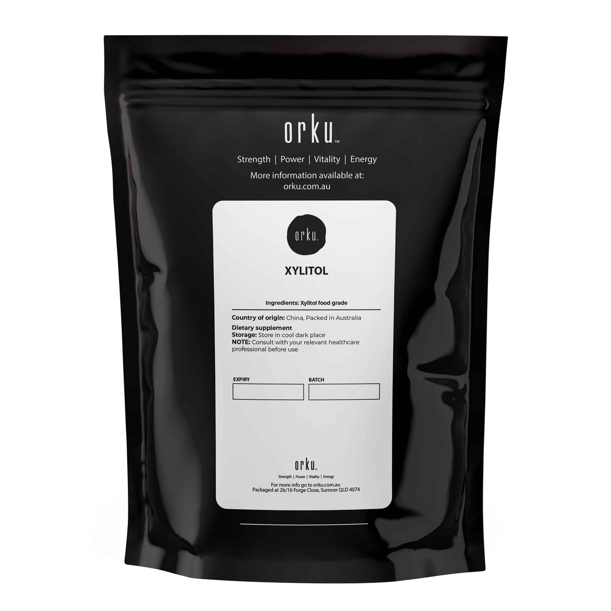 Orku Xylitol Crystal Powder Sweetener Sugar Alternative