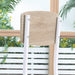 Ensemble table à manger carrée 3 pièces avec 2 chaises cuisine salle à manger plateau MDF châssis métal blanc Aosom