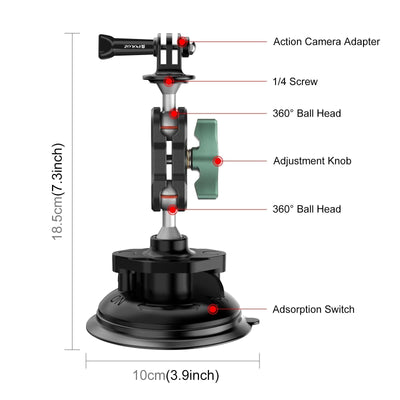 NNEIDS Aluminum Alloy Magic Arm With Strong Suction Cup