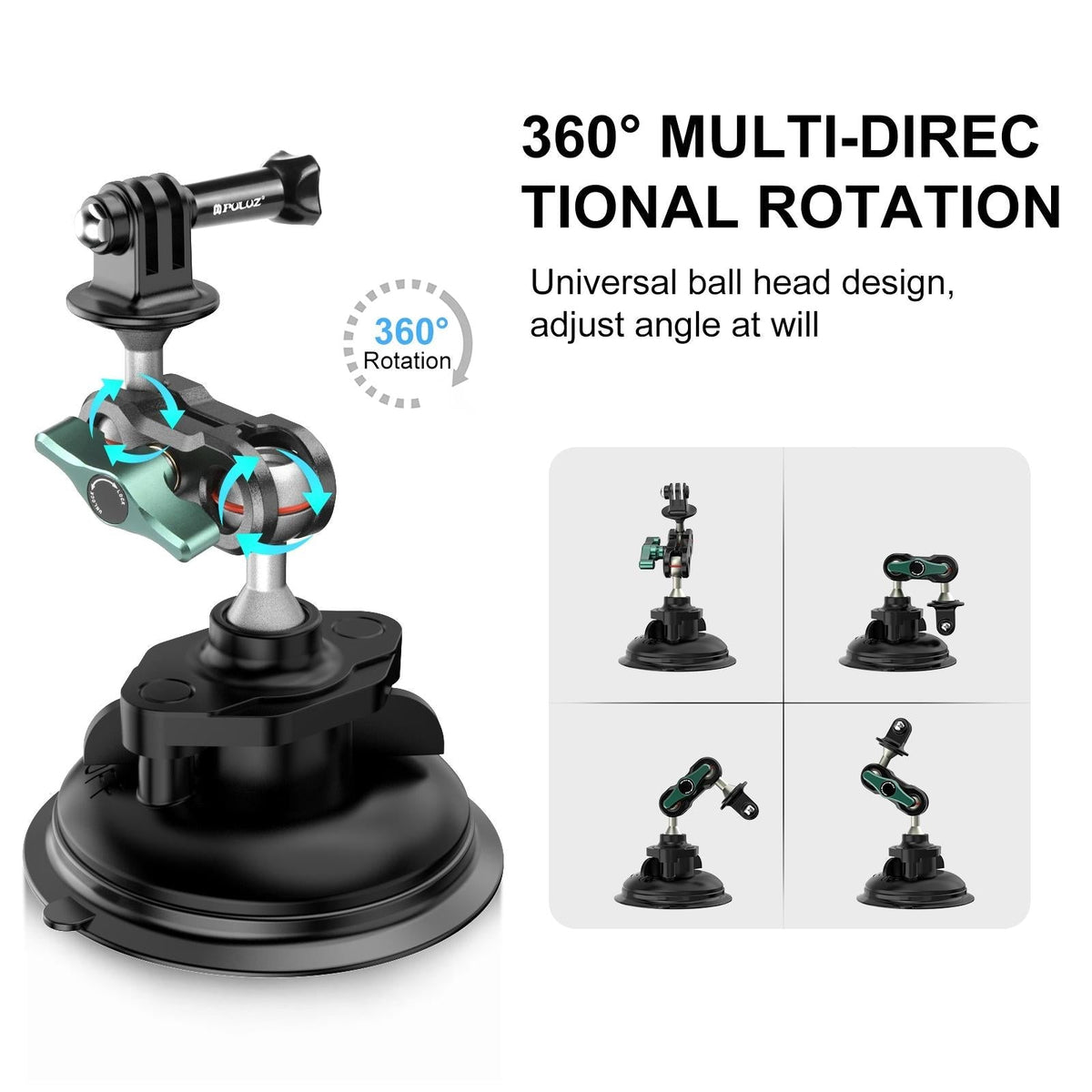 NNEIDS Aluminum Alloy Magic Arm With Strong Suction Cup