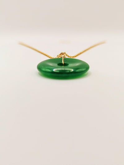 Pendentif Donut en Jade de Malaisie