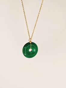 Pendentif Donut en Jade de Malaisie