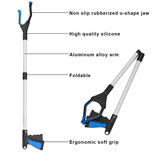 Foldable Grabber Reacher Tool – Collapsible Garbage Picker LPO