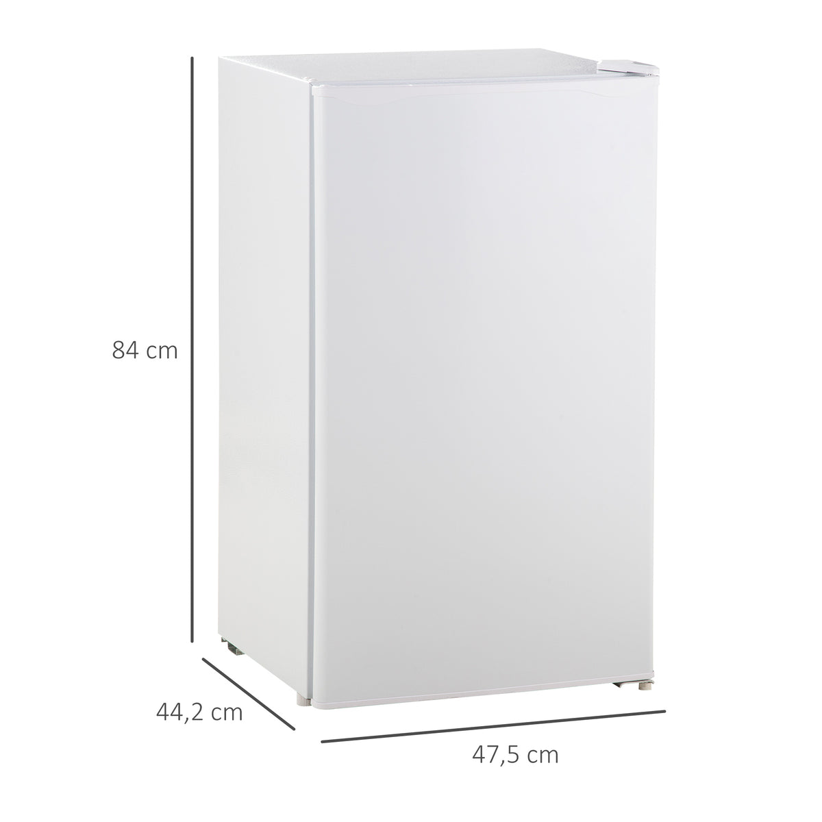 Réfrigérateur congélateur petit réfrigérateur 91 L étagères modulables design sous-comptoir 47,5 x 44,2 x 84 cm blanc