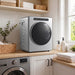 Sèche linge à évacuation, sèche-linge électrique 1000 W 3 Kg, 6 modes de séchage, minuterie, acier inoxydable, argent Aosom