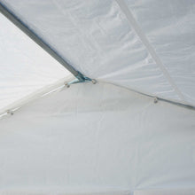 Tente Tonnelle de Réception Jardin Chapiteau PE Imperméable Tube Acier 7.98L x 3.92l x 2.8Hm Blanc Neuf 14