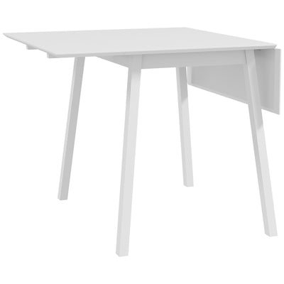 Table de cuisine pliable table à manger pliante avec plateau rabattable en bois pour 2 à 4 personnes blanc