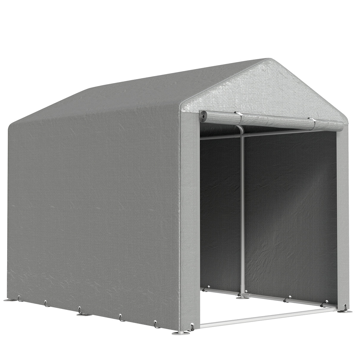 Abri de jardin tente de stockage imperméable abri moto porte enroulable fermeture éclair