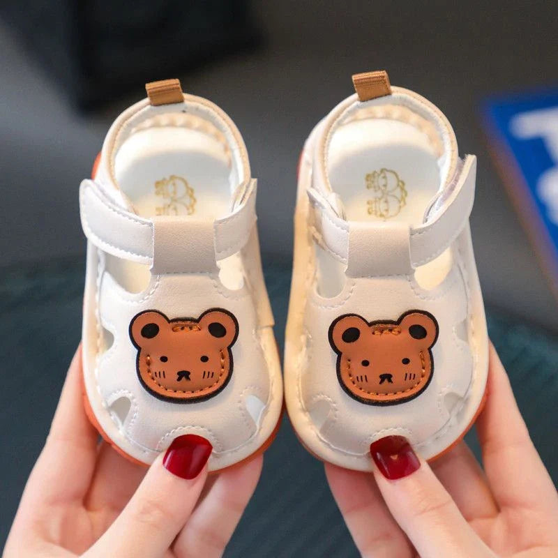 First Steps Sandals with Bear