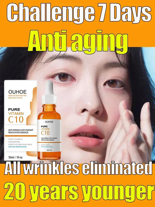 Wrinkle Remover Face Serum - Lifting, Firming, Anti-Aging Essence with Vitamin C CAN
