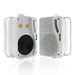 2PCS Passive Wall-Mount Speakers White CAN