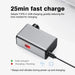 A3 Mini Electric Bicycle Air Pump Cordless Aluminum Inflator Grey LPO