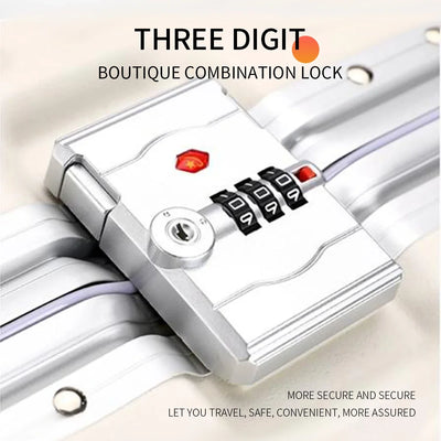 NNEOBA Hardside Trolley Luggage with USB Port White
