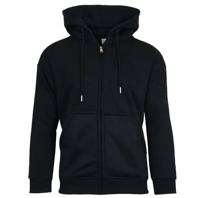 Sweat à capuche zippé intégral doublé sherpa pour homme (Tailles, S à 3XL)