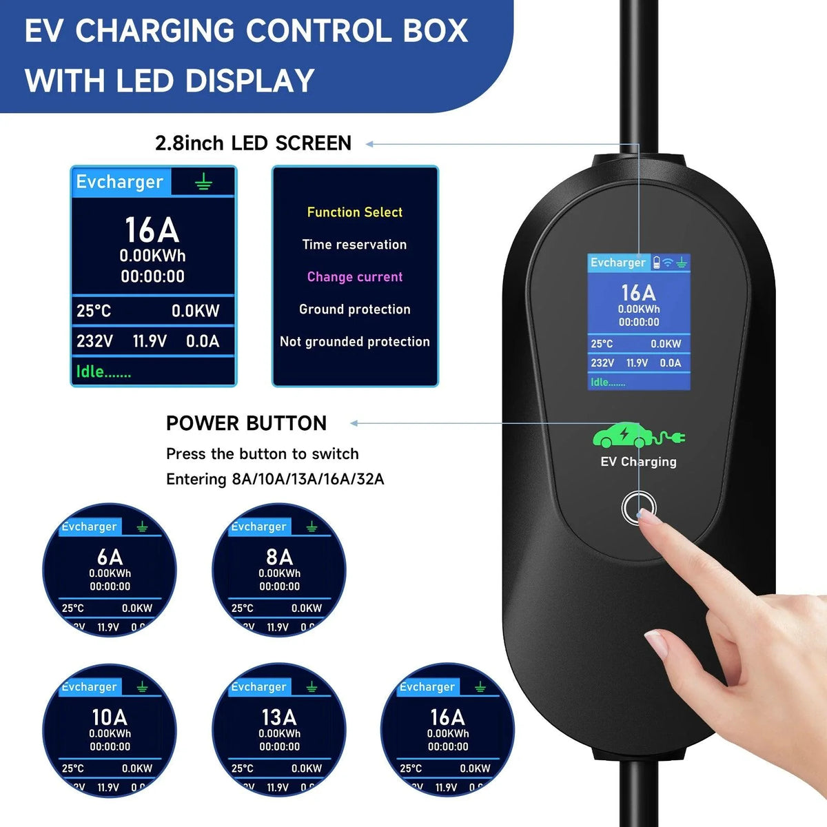 Portable EV Charger 3.6KW WiFi