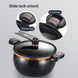 7L Micro-Pressure Non-Stick Stew Pot Large Capacity Cookware Black LPO