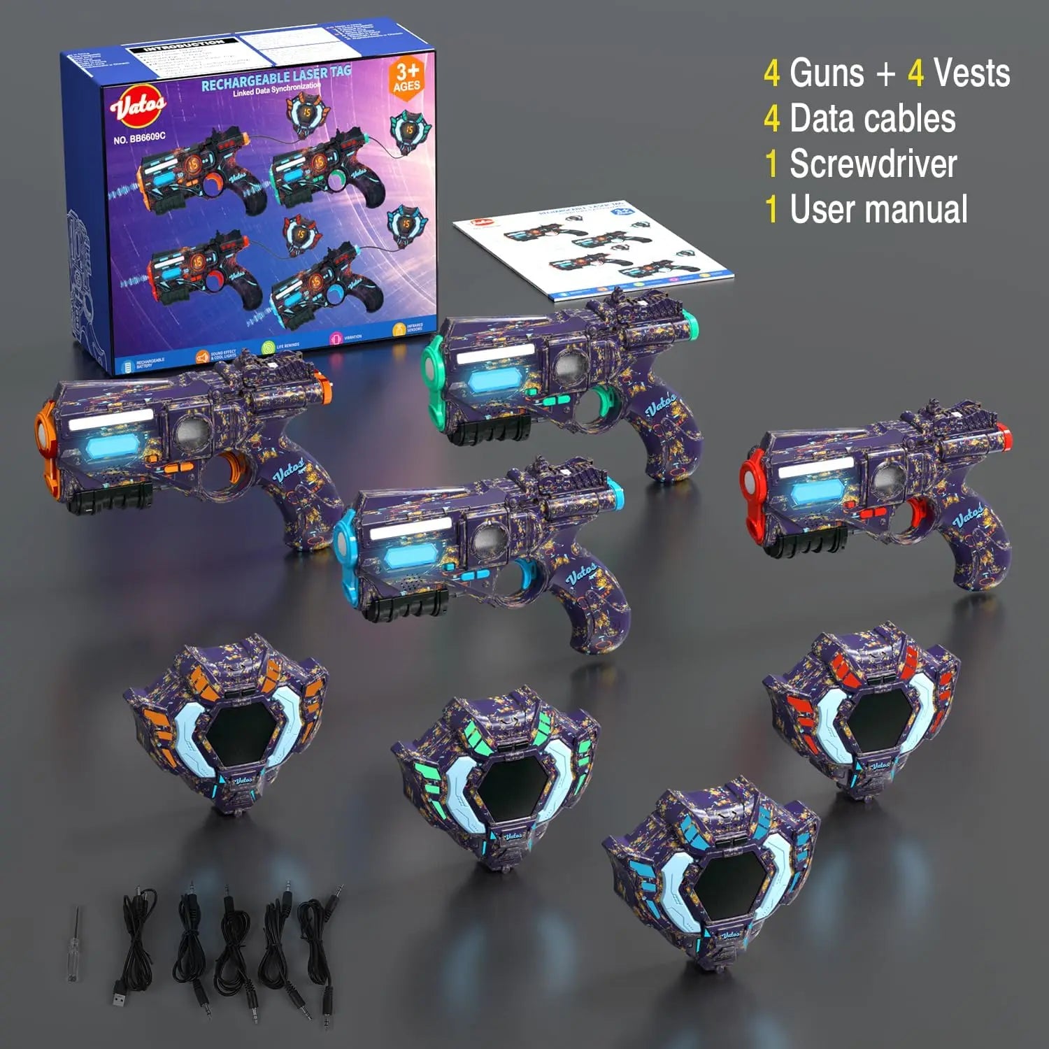 Rechargeable Infrared Laser Tag