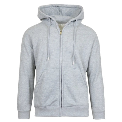 Sweat à capuche zippé intégral doublé sherpa pour homme (Tailles, S à 3XL)