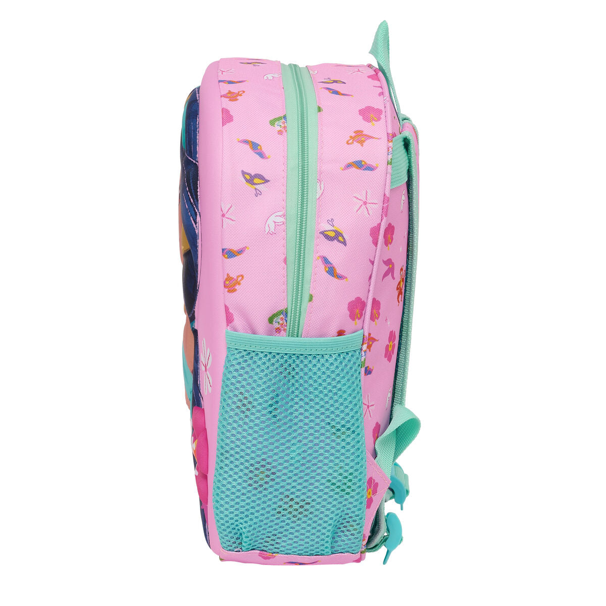Sac enfant 3D Disney Princesse Jasmine rose 27 x 33 x 10 cm