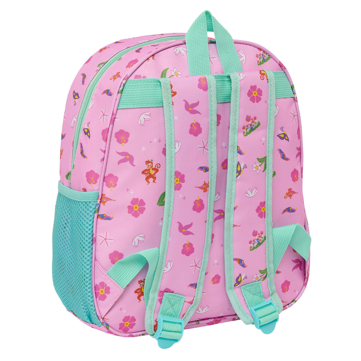 Sac enfant 3D Disney Princesse Jasmine rose 27 x 33 x 10 cm
