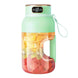 Electric Fruit Juicer Cup 1200ml Wireless Smoothie Blender Green LPO