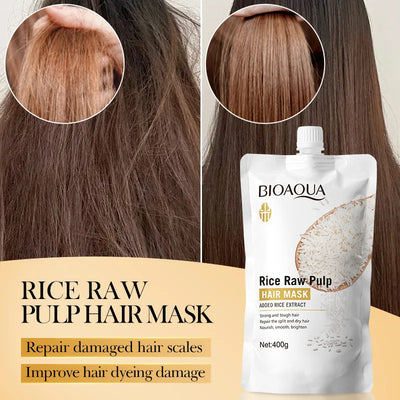 1Magical Keratin Hair Mask 5 Seconds Repair Damaged Frizzy Hair Soft Smooth Shiny Rice Moisturizing Hair Care